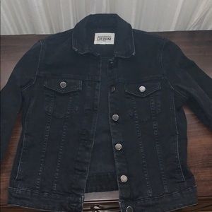 Zara black denim jacket